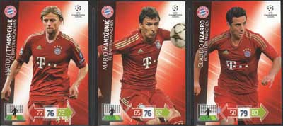 Base cards FC BAYERN MUNCHEN, 2012-13 Adrenalyn Champions League Update, Pick from list
