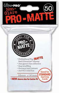 Deck protector sleeves, Pro Matte, White, 50ct