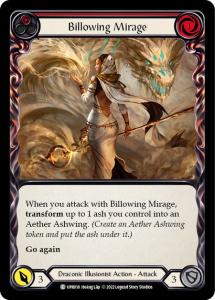 UPR018 - Billowing Mirage - Red - Common - Rainbow Foil