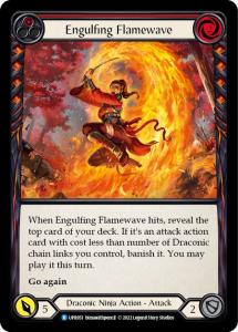 UPR051 - Engulfing Flamewave - Red - Rare - Rainbow Foil