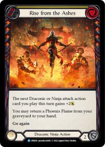 UPR058 - Rise from the Ashes - Yellow - Rare - Rainbow Foil