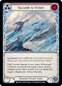 UPR110 - Succumb to Winter - Red - Rare - Rainbow Foil