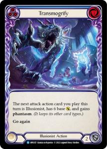 UPR157 - Transmogrify - Blue - Rare - Rainbow Foil