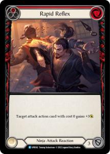 UPR162 - Rapid Reflex - Red - Rare - Rainbow Foil