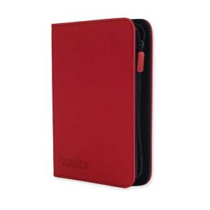 Vault X - Exo-Tec Zip Binder 4-Pocket Fire Red