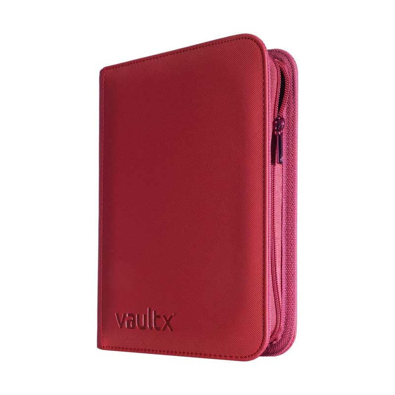 Vault X - Exo-Tec Zip Binder 4-Pocket METALLIC Red