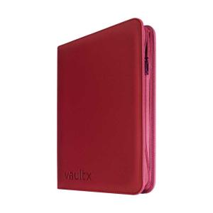 Vault X - Exo-Tec Zip Binder 9-Pocket METALLIC Red
