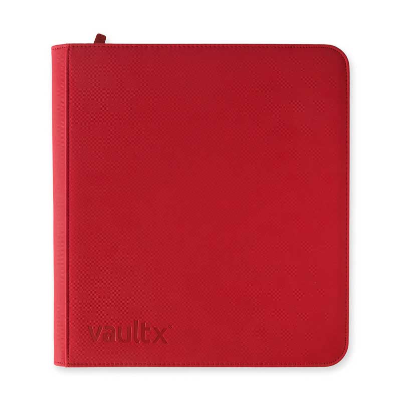 Vault X - Exo-Tec Zip Binder 12-Pocket Fire Red