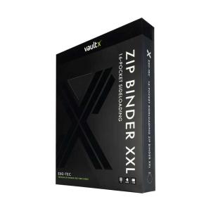 Vault X - Exo-Tec Zip Binder 16-Pocket XXL Signature Black