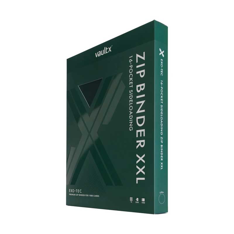 Vault X - Exo-Tec Zip Binder 16-Pocket XXL Forest Green
