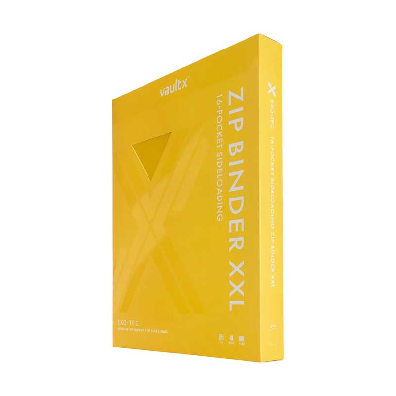 Vault X - Exo-Tec Zip Binder 16-Pocket XXL Sunrise Yellow