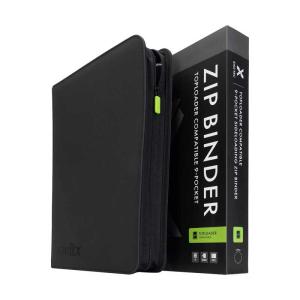 Vault X - Exo-Tec TOPLOADER Zip Binder 9-Pocket Signature Black
