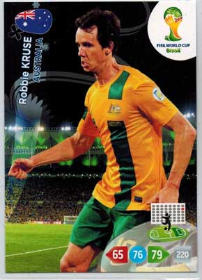 Grundkort, 2014 Adrenalyn World Cup #024. Robbie Kruse (Australia)