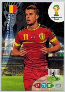 Grundkort, 2014 Adrenalyn World Cup #035. Kevin Mirallas (Belgique/Belgie)
