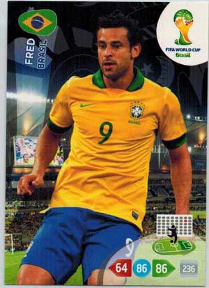 Grundkort, 2014 Adrenalyn World Cup #058. Fred (Brasil)