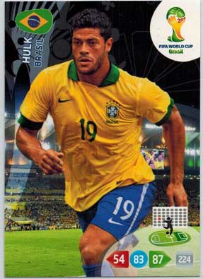 Grundkort, 2014 Adrenalyn World Cup #059. Hulk (Brasil)