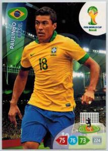 Grundkort, 2014 Adrenalyn World Cup #055. Paulinho (Brasil)