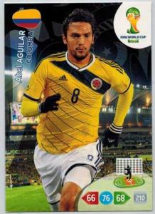 Grundkort, 2014 Adrenalyn World Cup #082. Abel Aguilar (Colombia)