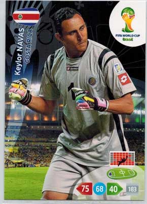 Grundkort, 2014 Adrenalyn World Cup #089. Keylor Navas (Costa Rica)