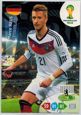 Grundkort, 2014 Adrenalyn World Cup #116. Marco Reus (Deutschland)