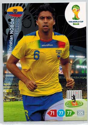Grundkort, 2014 Adrenalyn World Cup #125. Christian Noboa (Ecuador)