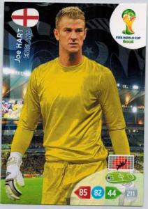 Grundkort, 2014 Adrenalyn World Cup #128. Joe Hart (England)