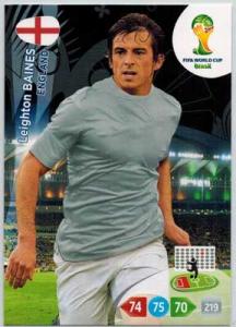 Grundkort, 2014 Adrenalyn World Cup #129. Leighton Baines (England)