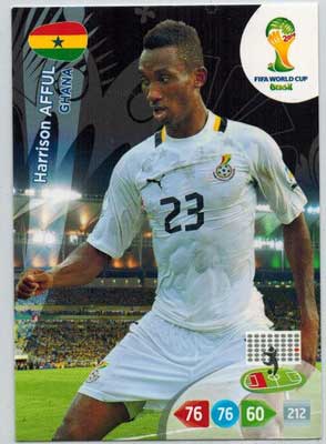 Grundkort, 2014 Adrenalyn World Cup #171. Harrison Afful (Ghana)