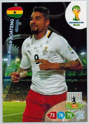 Grundkort, 2014 Adrenalyn World Cup #174. Kevin-Prince Boateng (Ghana)