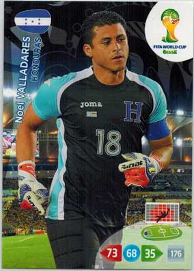 Grundkort, 2014 Adrenalyn World Cup #188. Noel Valladares (Honduras)
