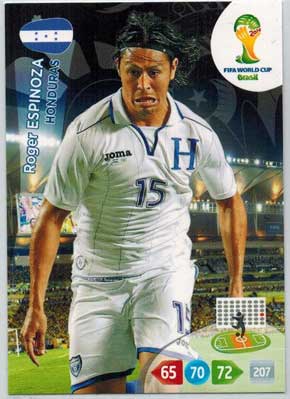 Grundkort, 2014 Adrenalyn World Cup #190. Roger Espinoza (Honduras)