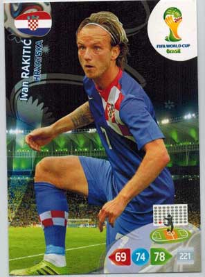 Grundkort, 2014 Adrenalyn World Cup #198. Ivan Rakitic (Hrvatska)