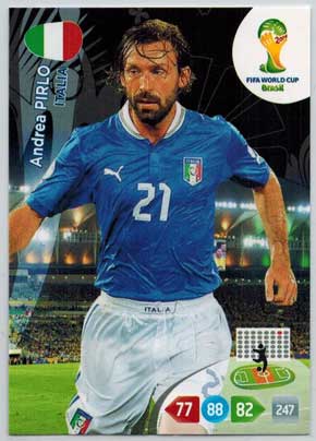 Grundkort, 2014 Adrenalyn World Cup #213. Andrea Pirlo (Italia)