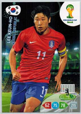 Grundkort, 2014 Adrenalyn World Cup #240. Lee Keun-Ho (Korea Republic)