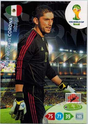 Grundkort, 2014 Adrenalyn World Cup #242. José de Jesús Corona (Mexico)