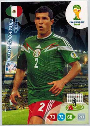 Grundkort, 2014 Adrenalyn World Cup #244. Francisco Rodríguez (Mexico)