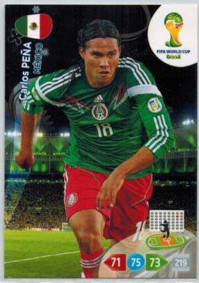 Grundkort, 2014 Adrenalyn World Cup #246. Carlos Peña (Mexico)