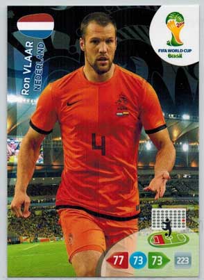 Grundkort, 2014 Adrenalyn World Cup #254. Ron Vlaar (Nederland)