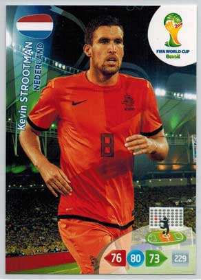 Grundkort, 2014 Adrenalyn World Cup #259. Kevin Strootman (Nederland)