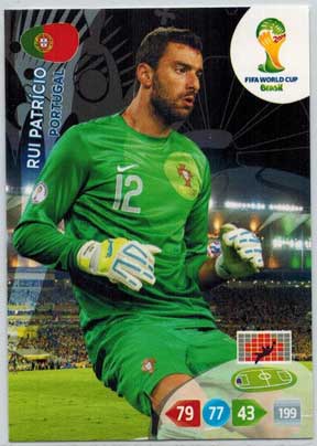 Grundkort, 2014 Adrenalyn World Cup #269. Rui Patrício (Portugal)