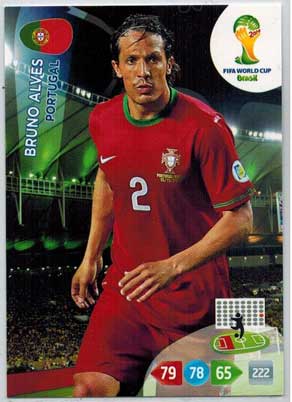 Grundkort, 2014 Adrenalyn World Cup #271. Bruno Alves (Portugal)