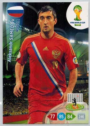 Grundkort, 2014 Adrenalyn World Cup #289. Aleksandr Samedov (Russia)