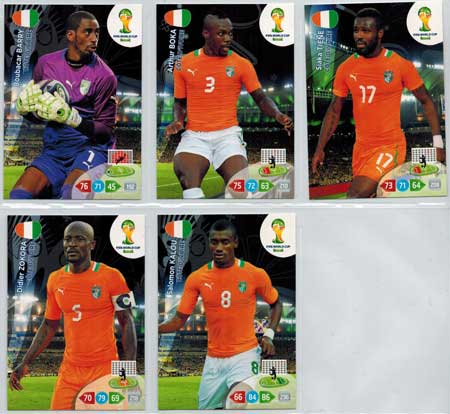 Teamset, 2014 Adrenalyn World Cup, Ivory Coast