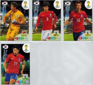 Teamset, 2014 Adrenalyn World Cup, South Korea