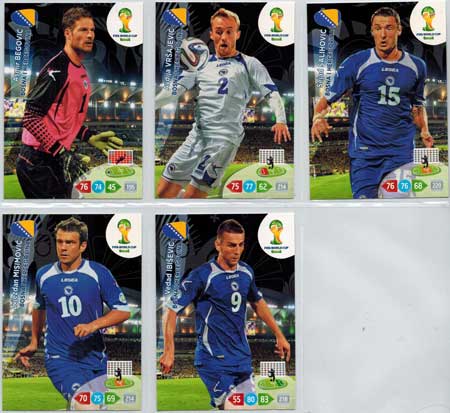 Teamset, 2014 Adrenalyn World Cup, Bosnia & Herzegovina