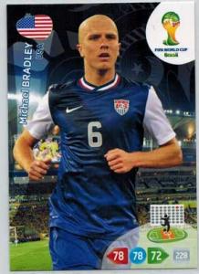 Grundkort, 2014 Adrenalyn World Cup #322. Michael Bradley (USA)