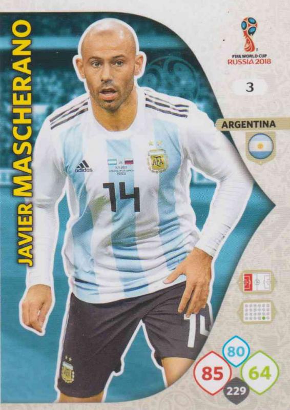 WC18 - 003  Javier Mascherano (Argentina) - Team Mates