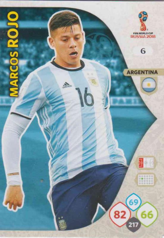 WC18 - 006  Marcos Rojo (Argentina) - Team Mates