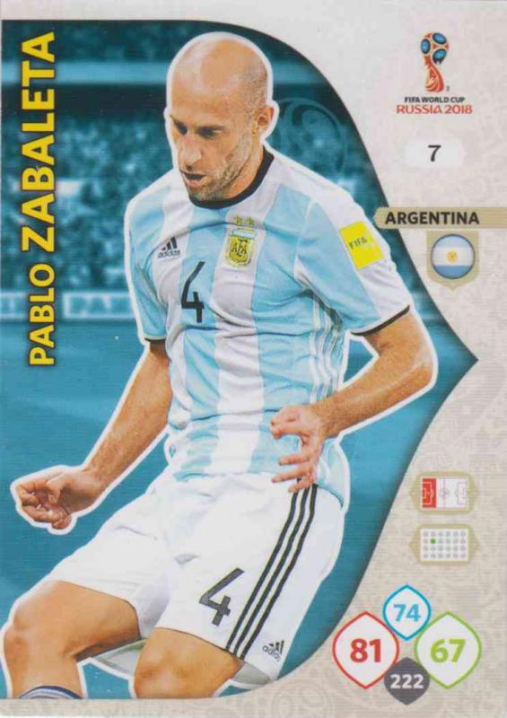 WC18 - 007  Pablo Zabaleta (Argentina) - Team Mates