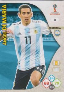 WC18 - 008  Angel Di Maria (Argentina) - Team Mates